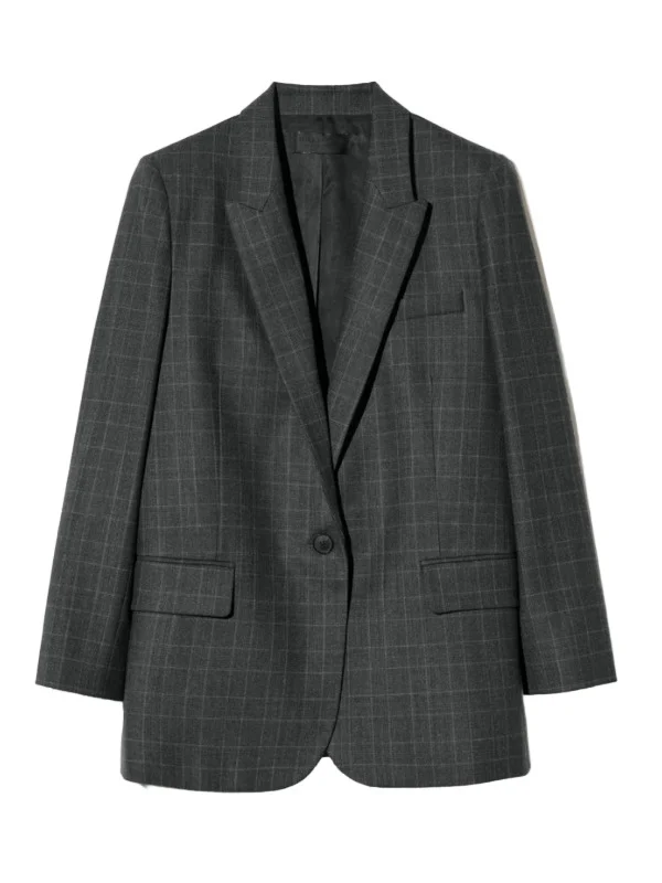 Diane Blazer in Espresso Check - 1