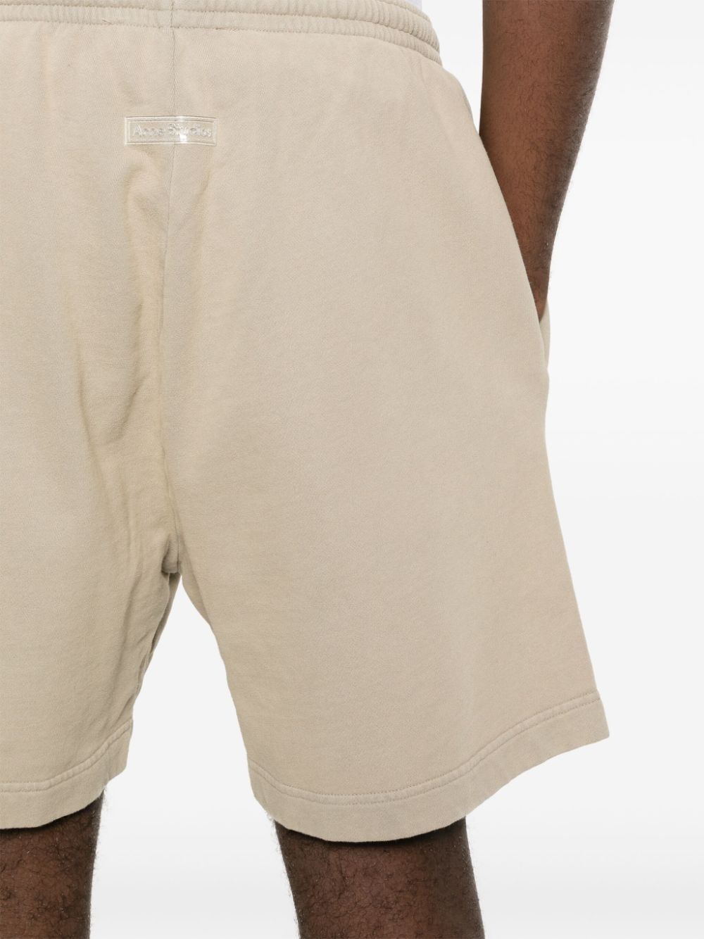 logo-patch jersey shorts - 5