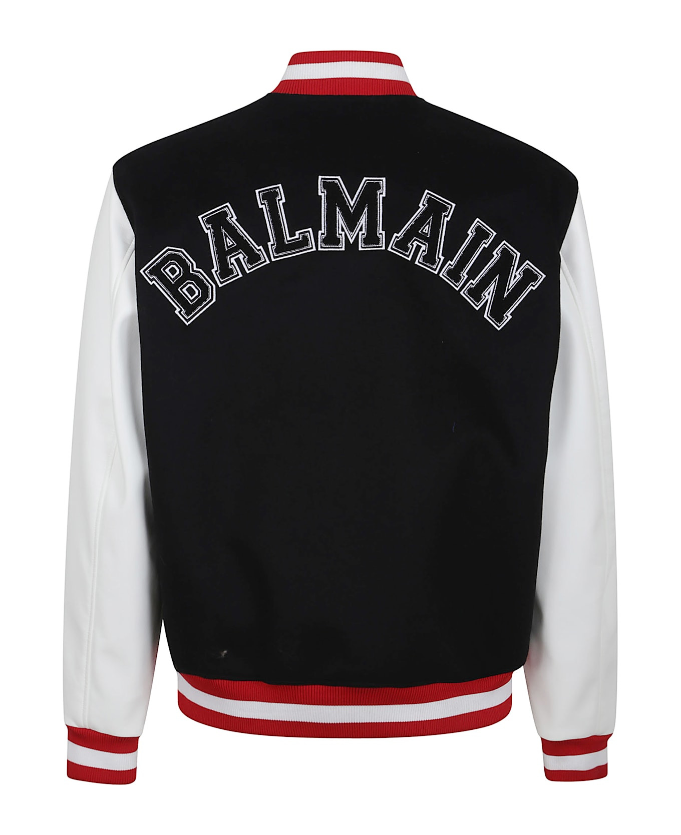 Wool/eco-leather Varsity Jacket W/patch - 2