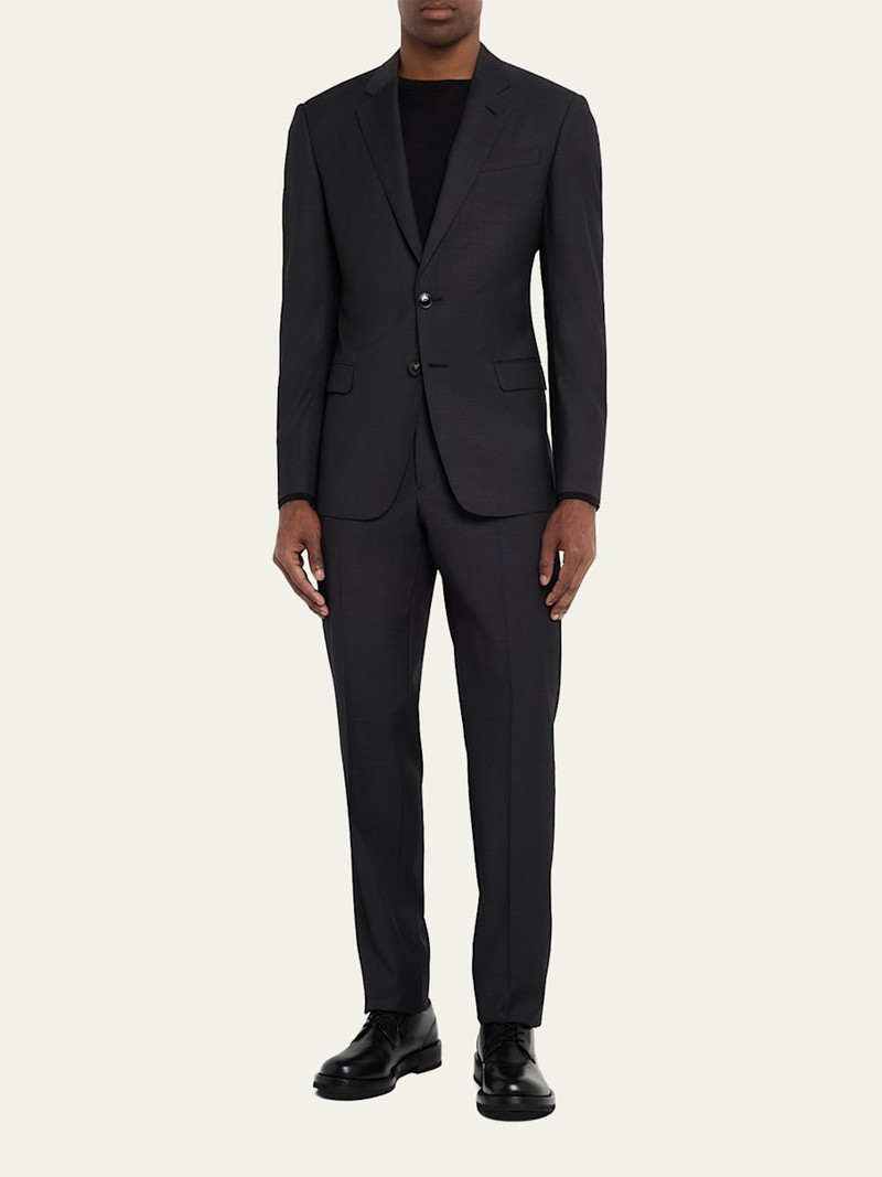 GIORGIO ARMANI Men's Pinpoint Twill Suit outlook