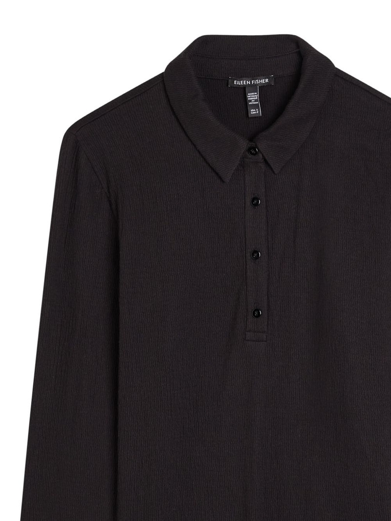 EILEEN FISHER button-up polo top outlook