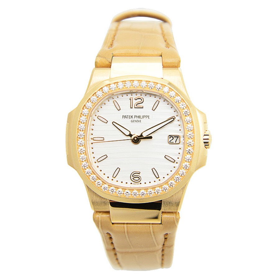 Patek Philippe Nautilus Quartz Diamond White Dial Ladies Watch 7010R-011 - 3