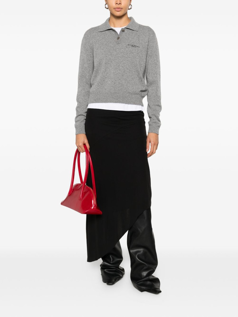 Givenchy long-sleeve knitted polo top outlook