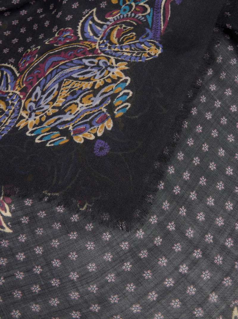 FLORAL PAISLEY CASHMERE SHAWL 3
