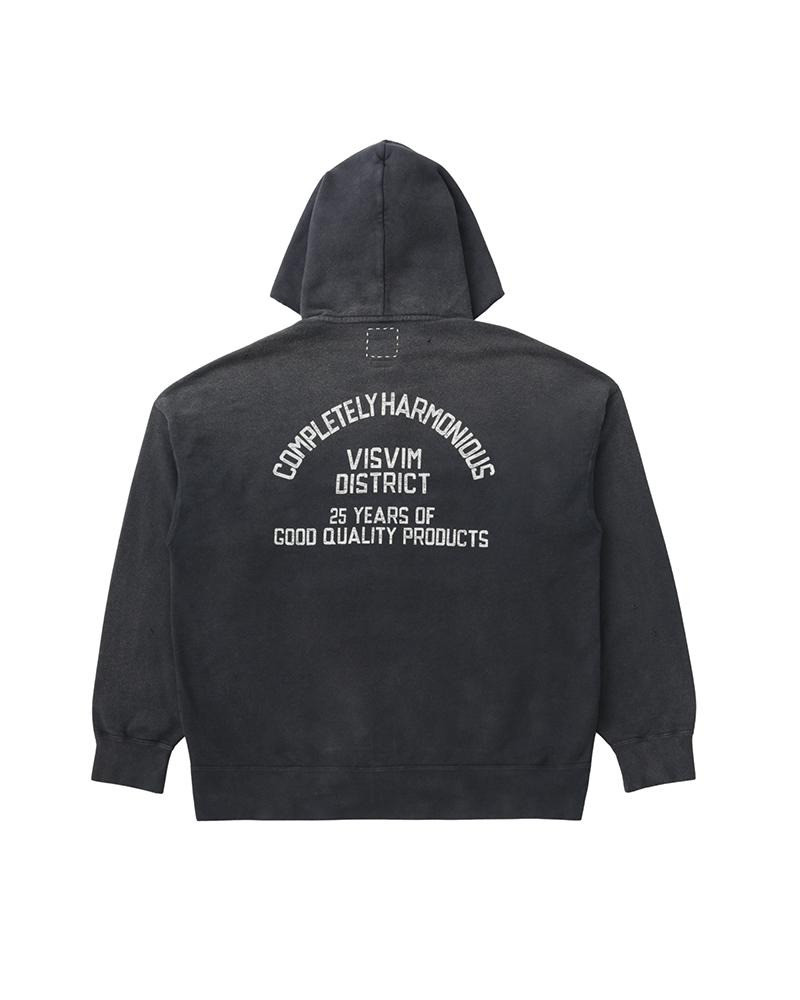 visvim JUMBO SB HOODIE F.Z. DISTRICT CRASH BLACK outlook