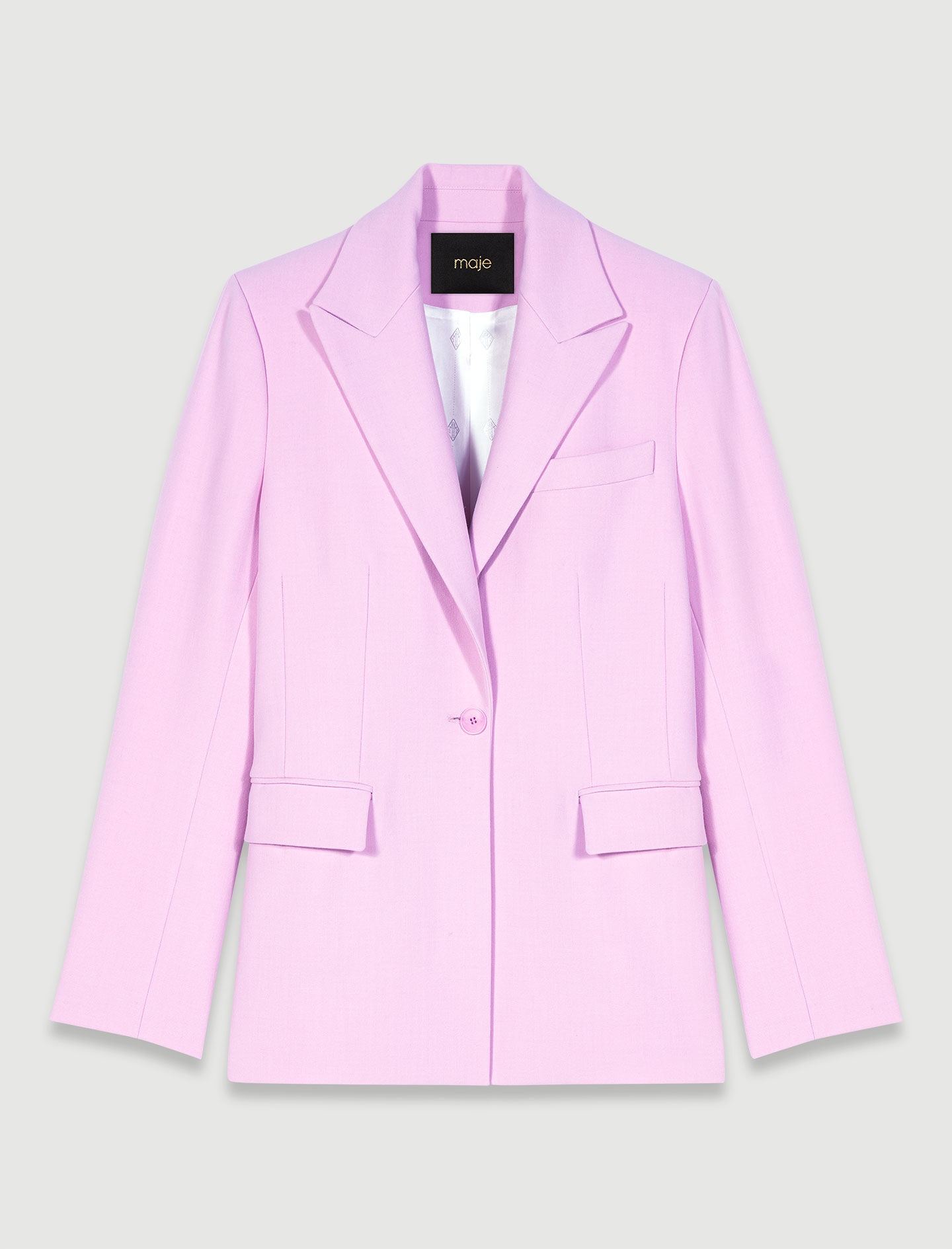 Fitted suit jacket - 1