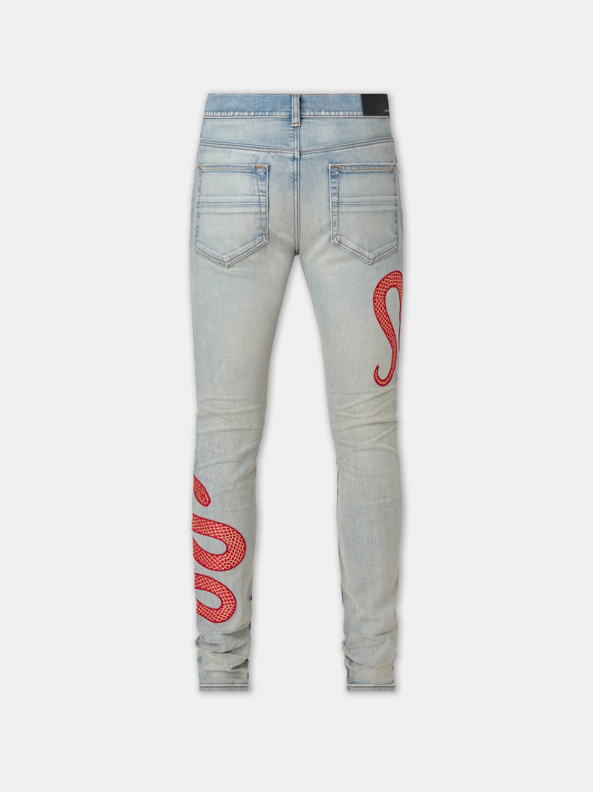 AMIRI SNAKE SKINNY JEAN - 4