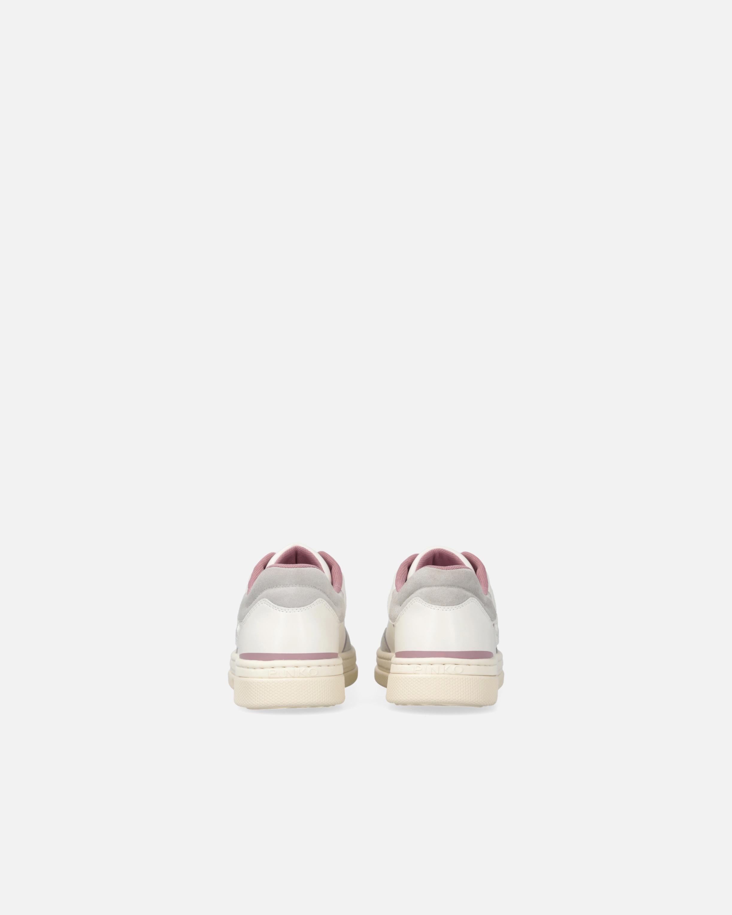 FLAT LEATHER SNEAKERS WITH EMBROIDERED LOGO - 8