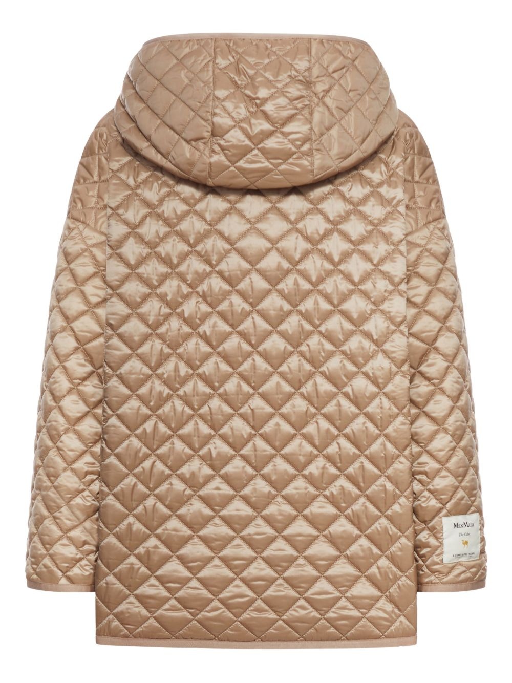 quilted-pattern hooded jacket - 2