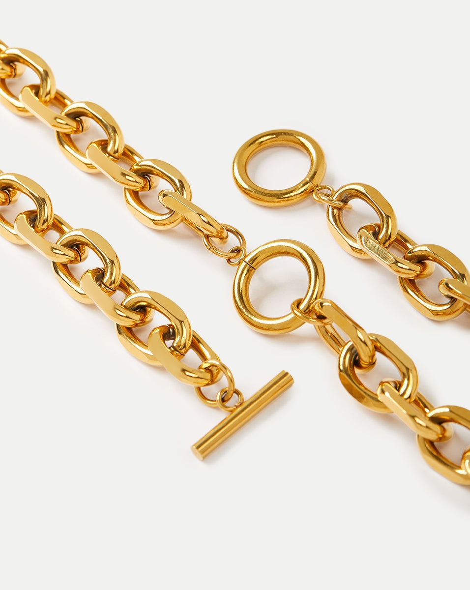 JULIET GOLD LARIAT NECKLACE - 3