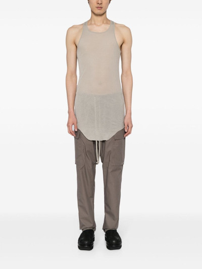 Rick Owens drawstring-waist cotton cargo trousers outlook
