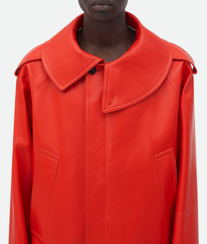 Leather Blouson With Wide Collar 4