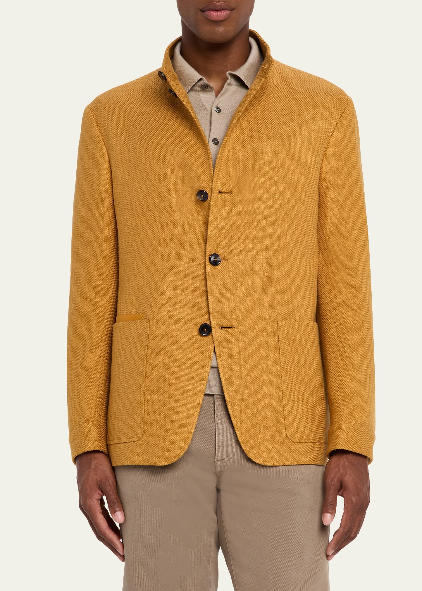 Men's Il Conte Linen-Silk Chore Jacket - 4
