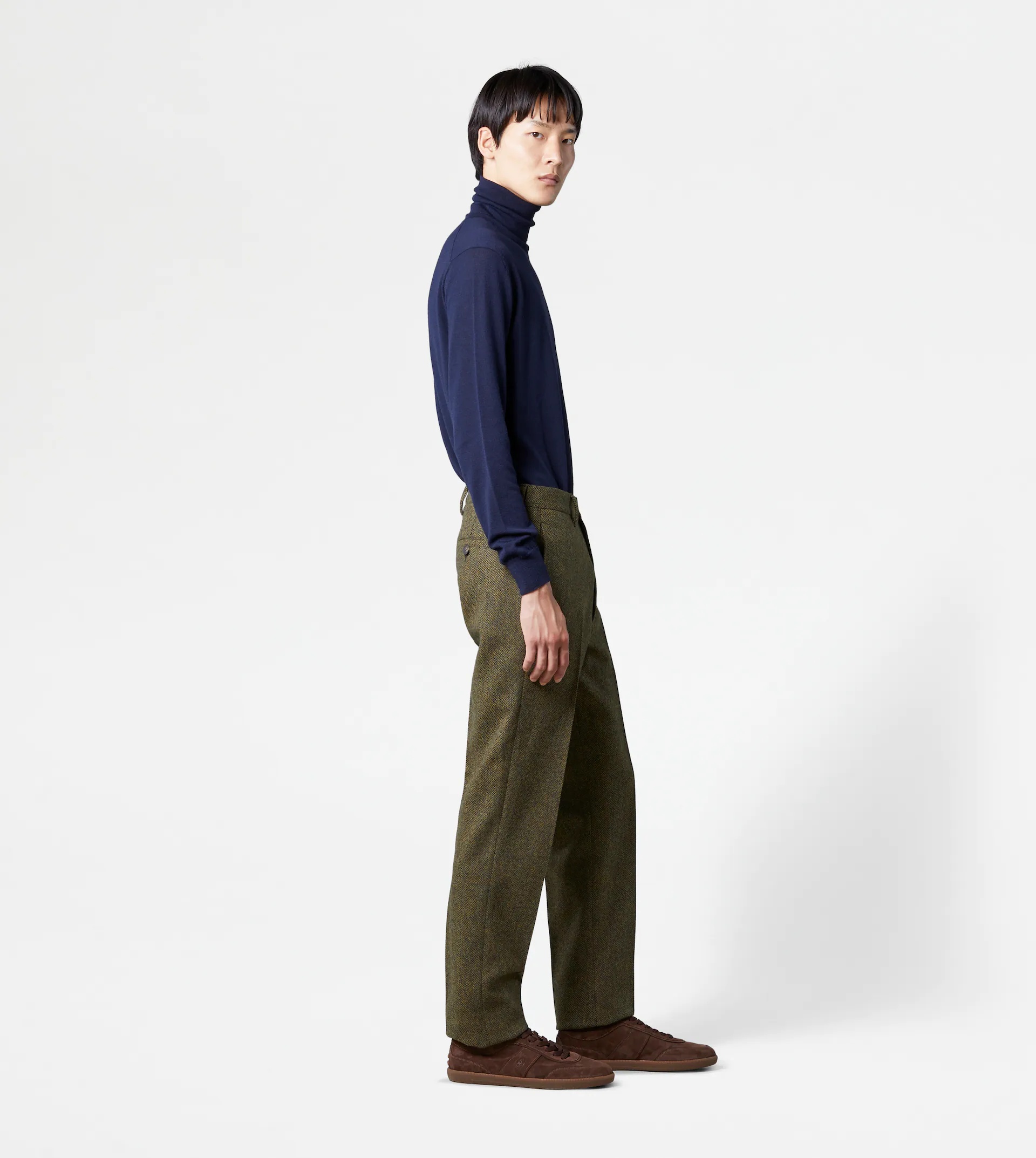 CLASSIC SHETLAND TROUSERS - GREEN - 4