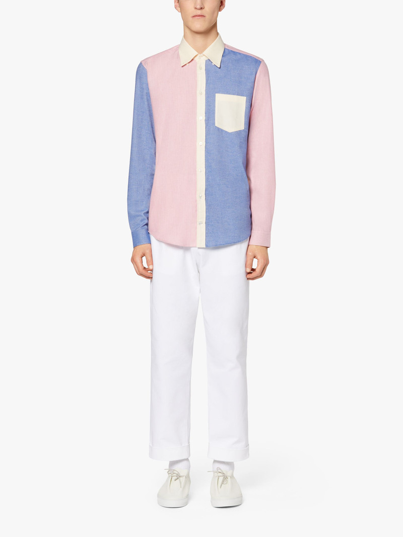 Mackintosh BLOOMSBURY COLOUR BLOCK COTTON & WOOL OXFORD SHIRT | GSC-101 outlook