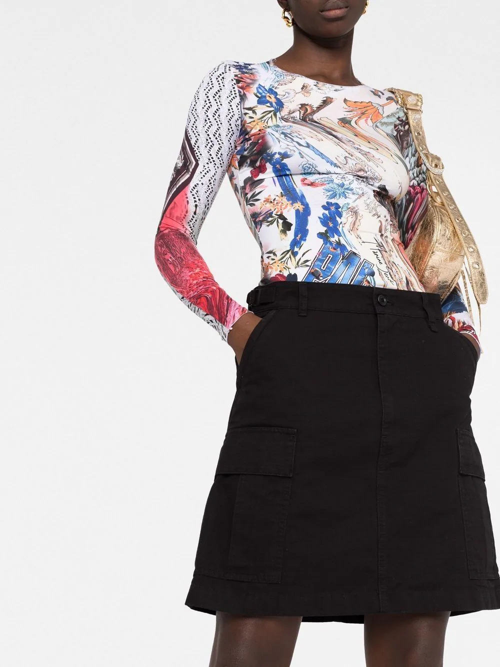 cargo A-line skirt - 5