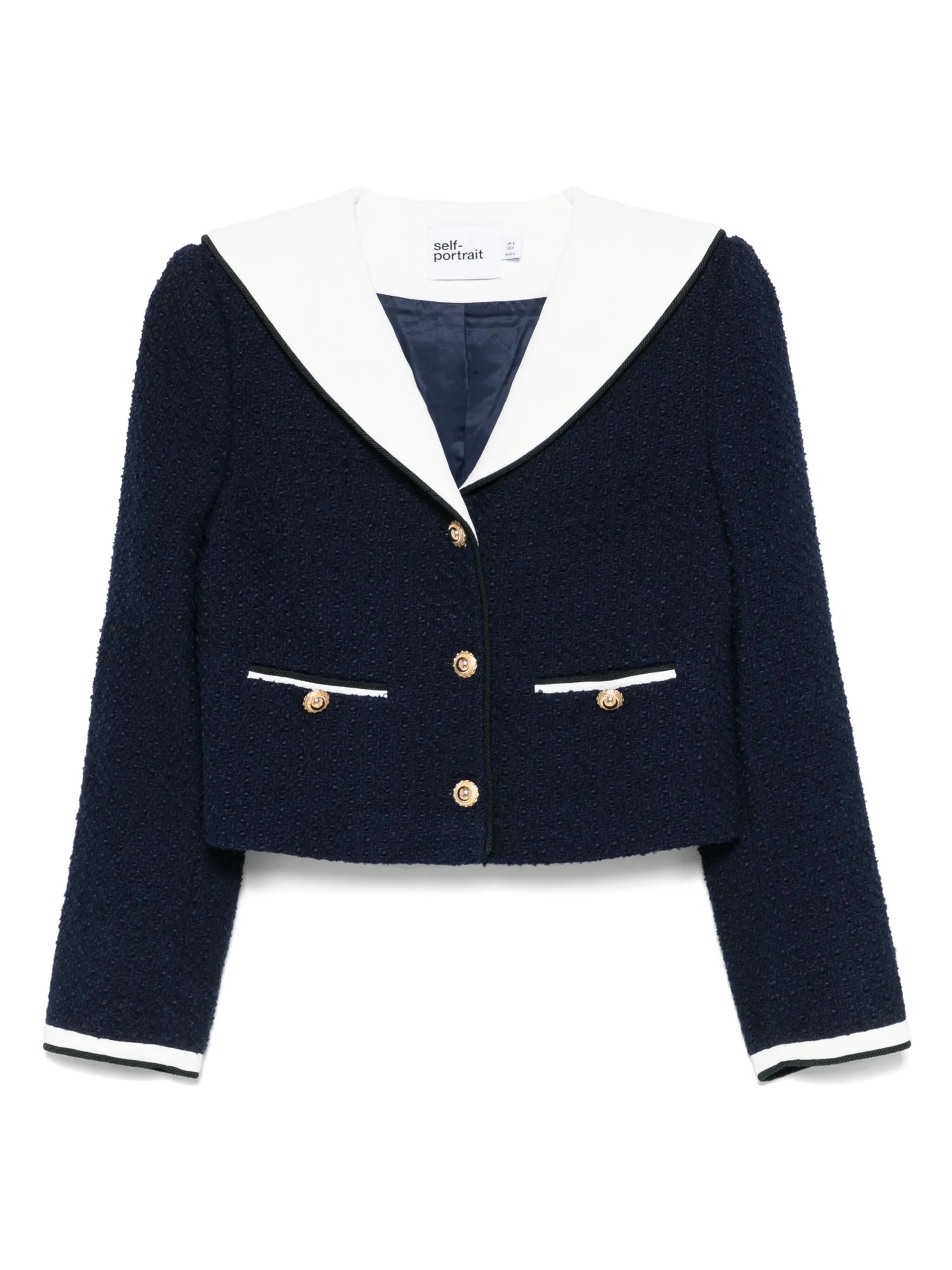Bouclé Cropped Jacket - 1