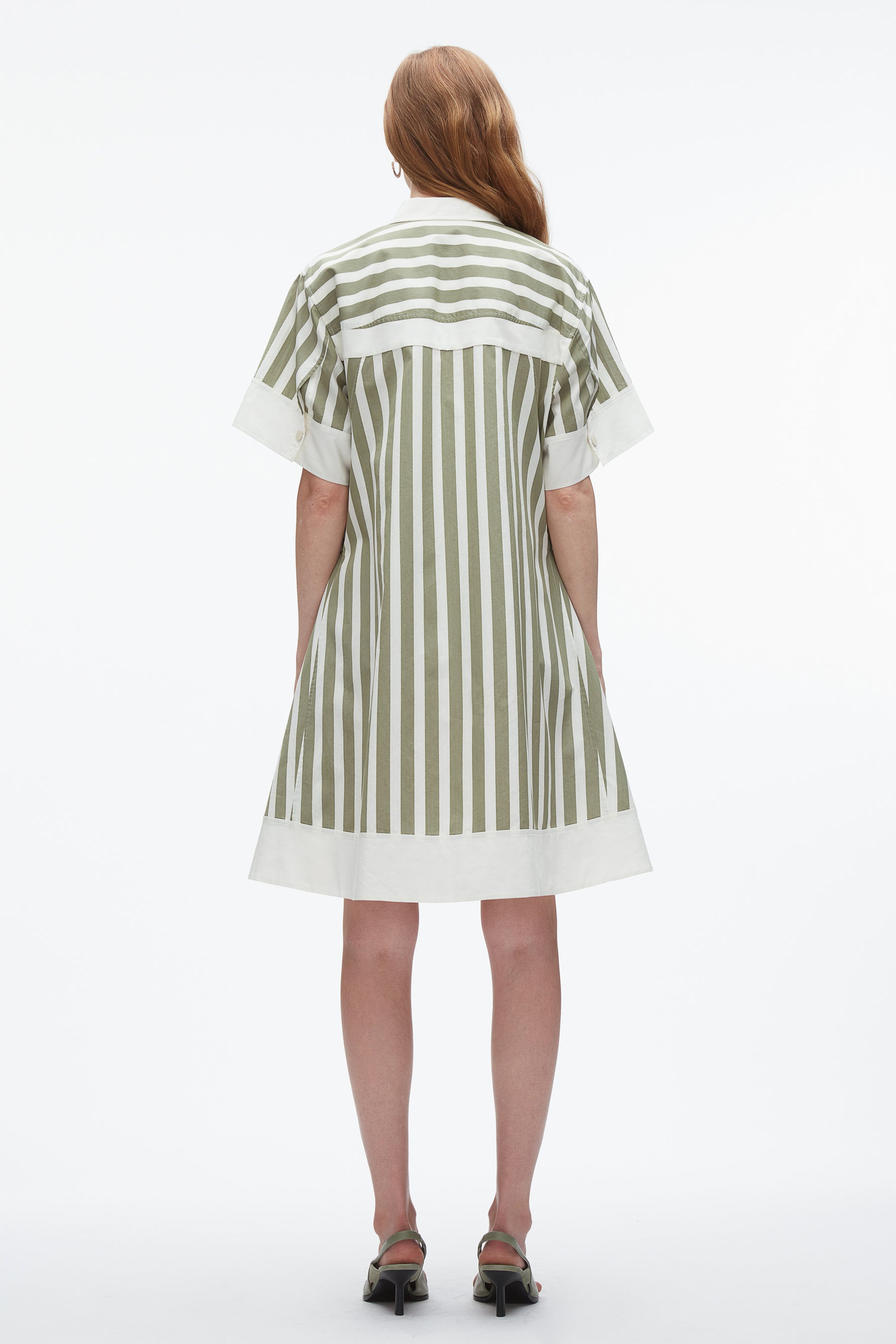 Stripe Shirt Dress - 4