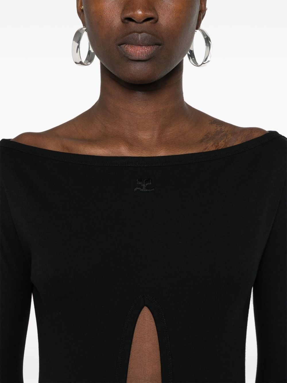cut-out bodysuit - 5