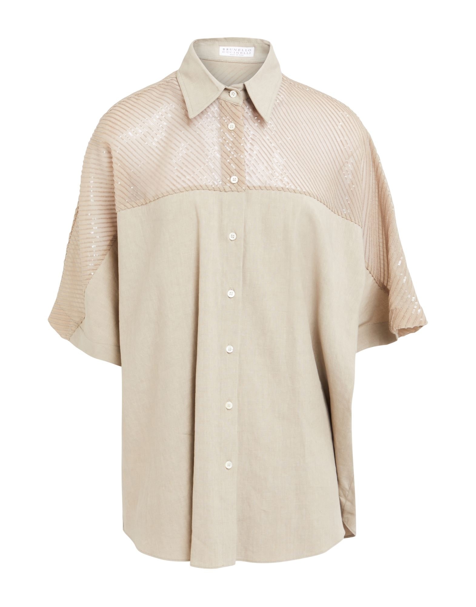 Light brown Women's Linen Shirt - 1