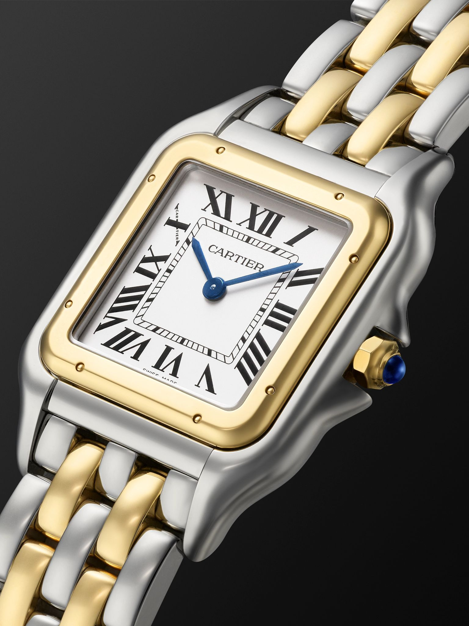 Panthère de Cartier Large 31mm 18-Karat Gold and Stainless Steel Watch, Ref. No. W2PN0016 White - 3