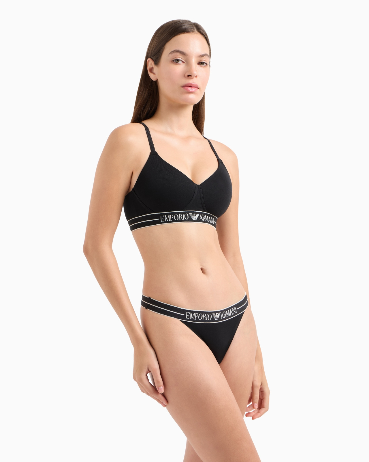 ASV ORGANIC-COTTON PADDED BRALETTE WITH LOGO UNDERBAND - 2