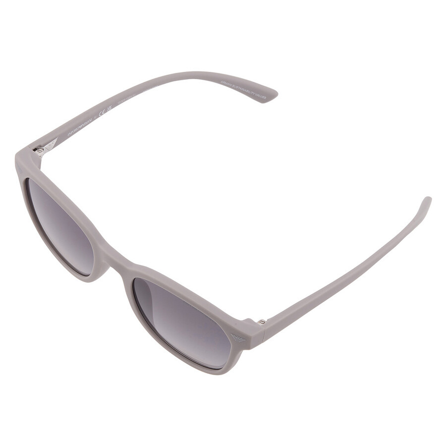 Emporio Armani Grey Gradient Oval Men's Sunglasses EA4225U 610087 53 - 3