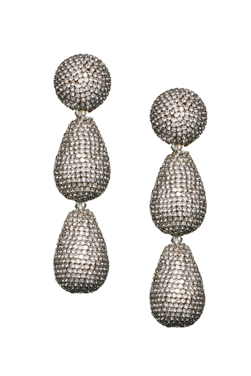 ARIELLE EARRINGS - CLEAR CRYSTALS 1