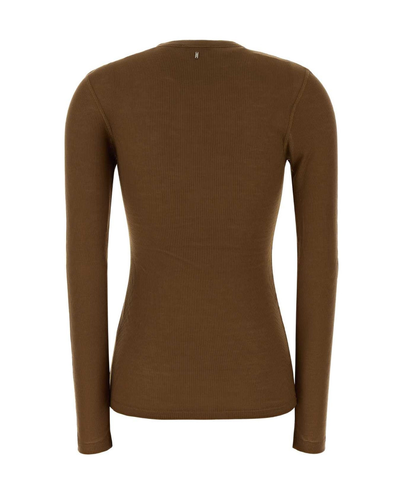 AMI Paris Brown Lyocell T-shirt outlook