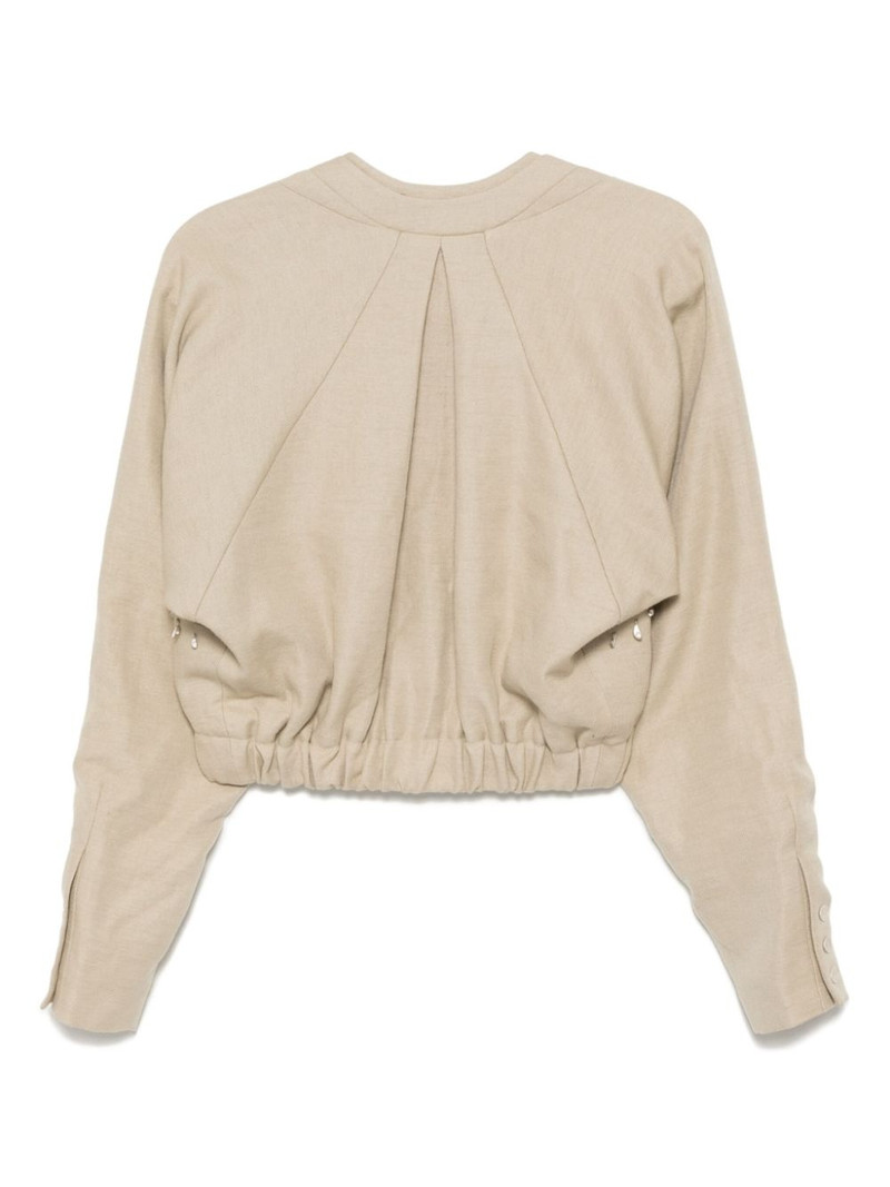 HYEIN SEO beaded silver charm blouson outlook