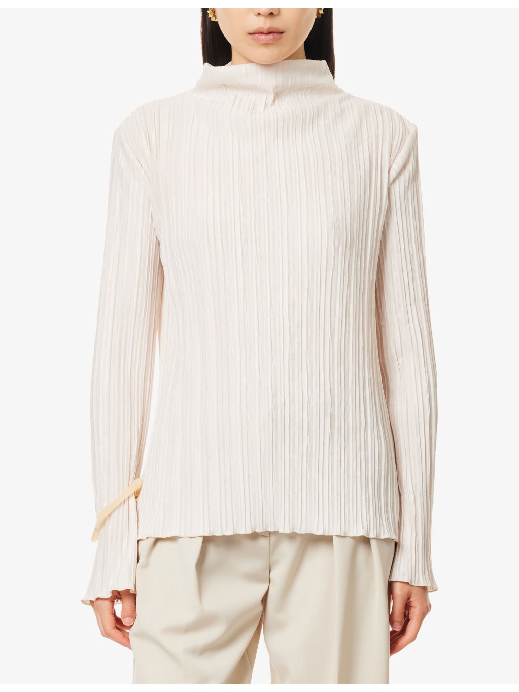 Abacus Long-Sleeves Stretch-Woven Top - 3