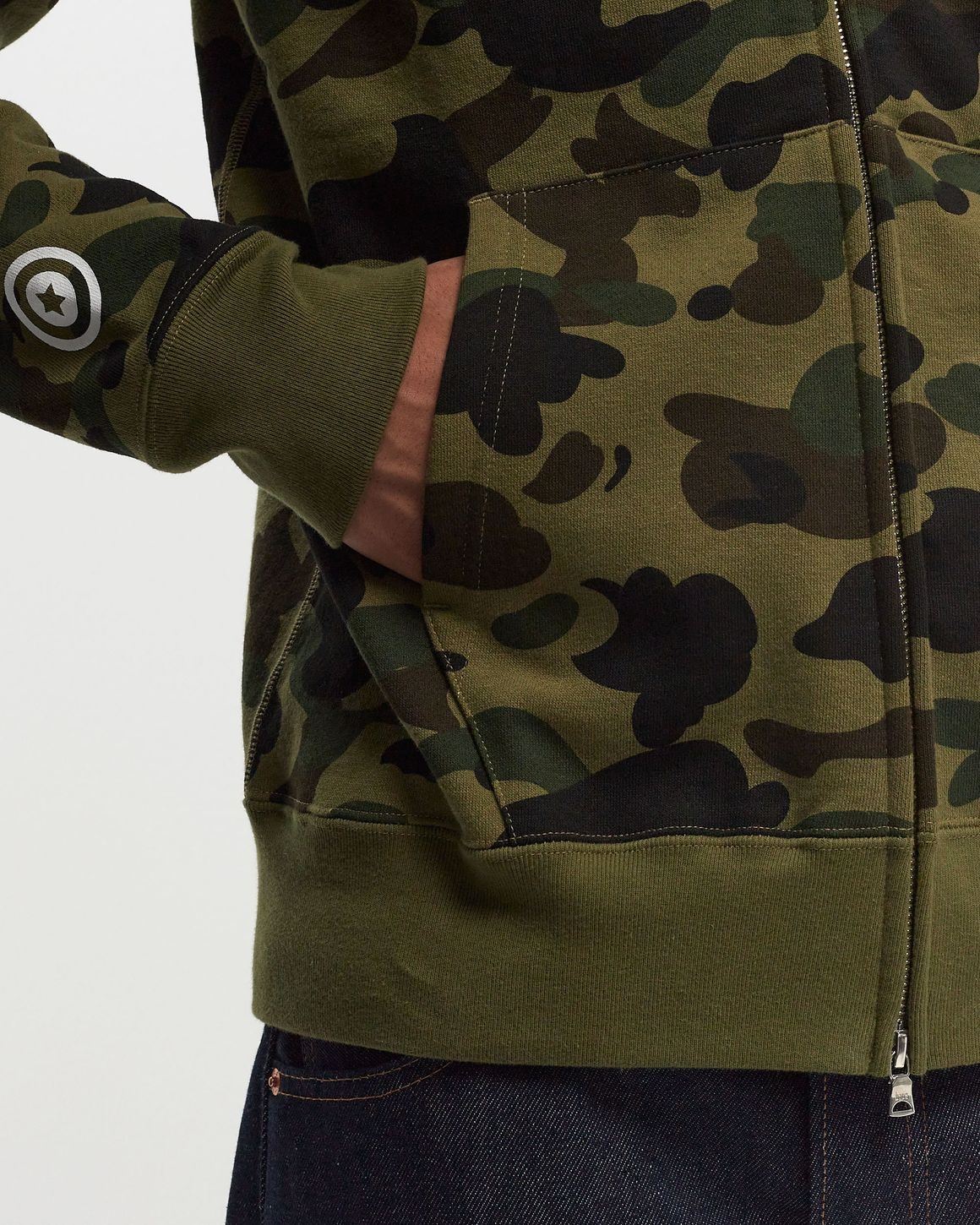 1ST CAMO 2ND SHARK FULL ZIP HOODIE - 6