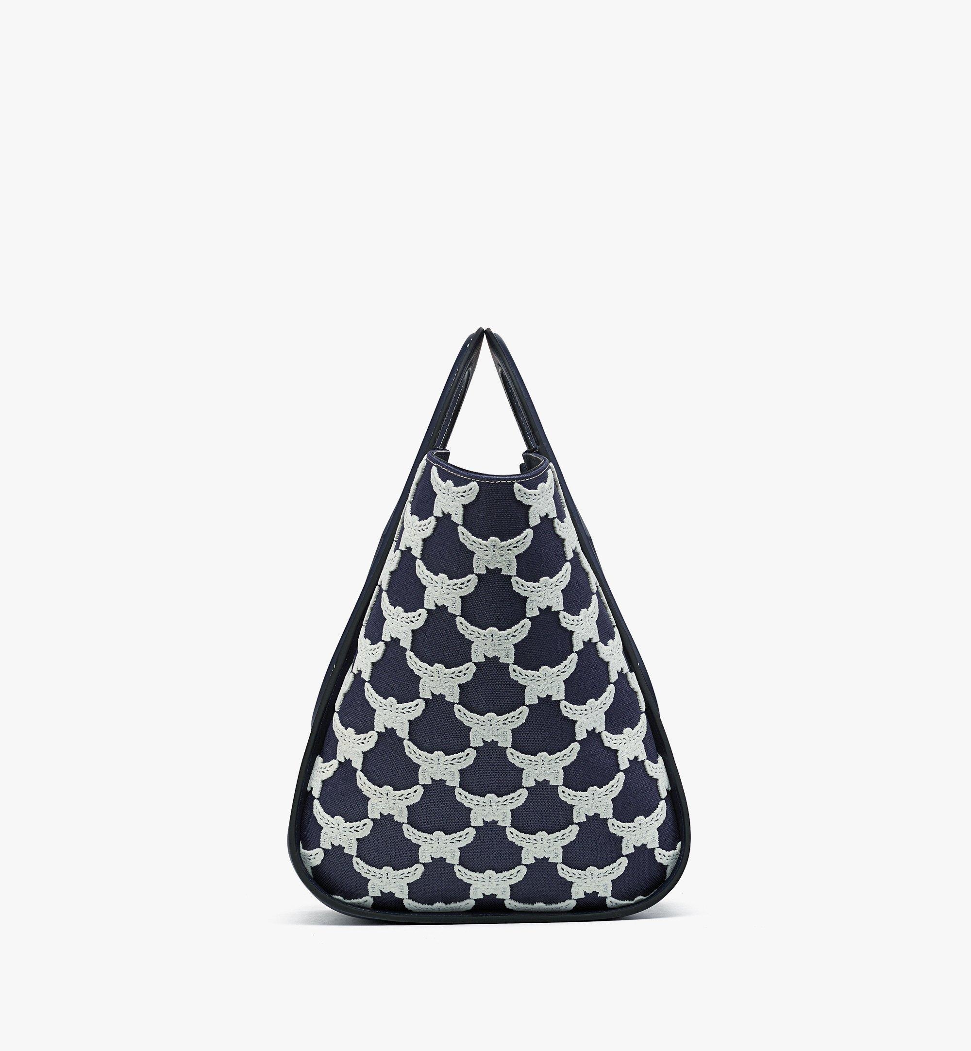 Mode Travia Tote in Leather and Laurel Flocking - 3