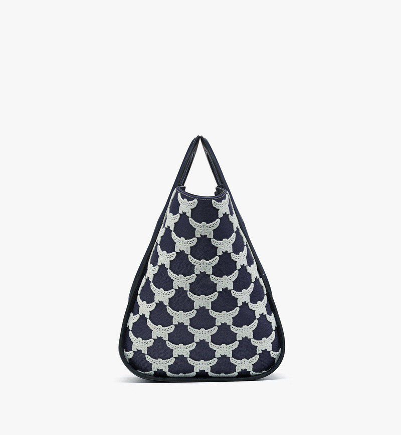 Mode Travia Tote in Leather and Laurel Flocking 3