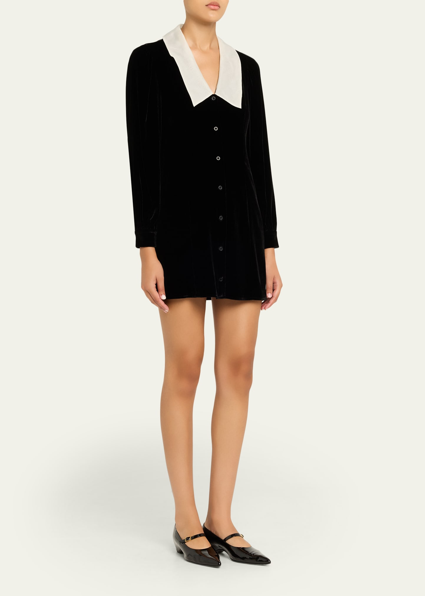 The Velvet Sailor Mini Dress - 4