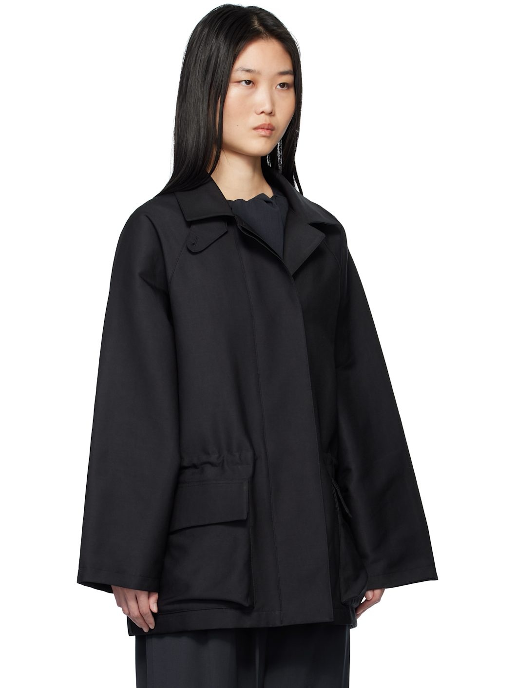 Black Cotton Traveller Jacket - 2