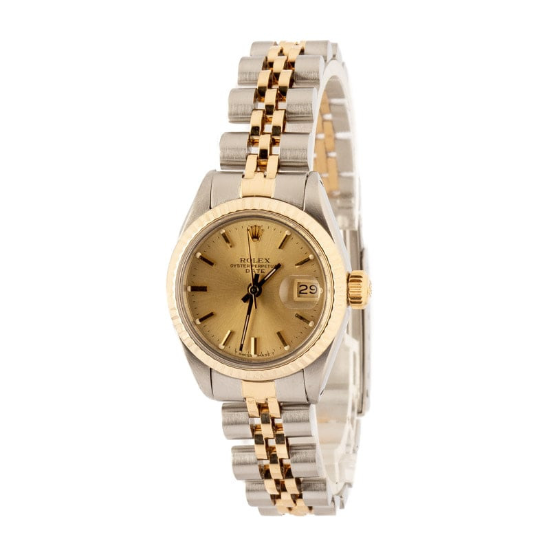 Used Rolex Lady Date 6917 Champagne Dial - 2