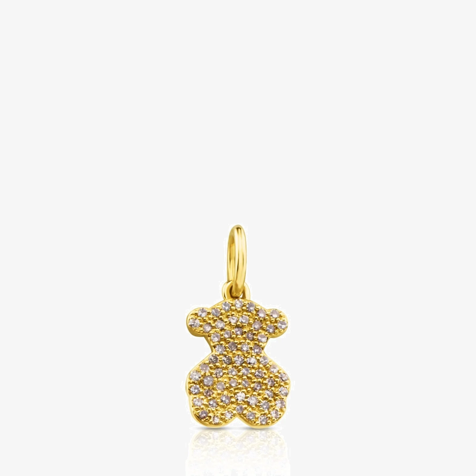 18K solid gold Gem Power Pendant with Diamonds Bear motif 43/100 - 1