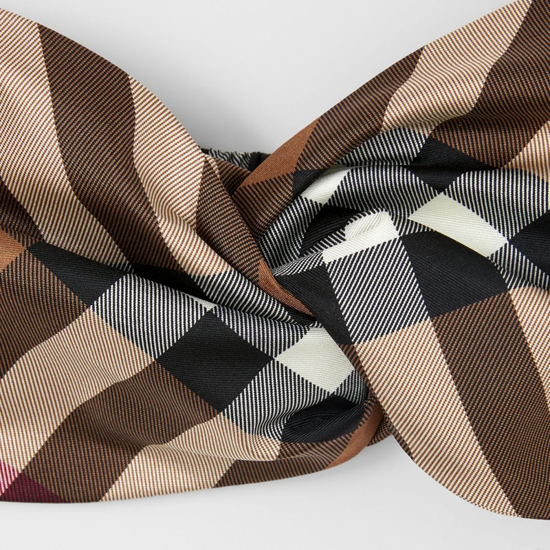 Burberry Check Silk Headband outlook
