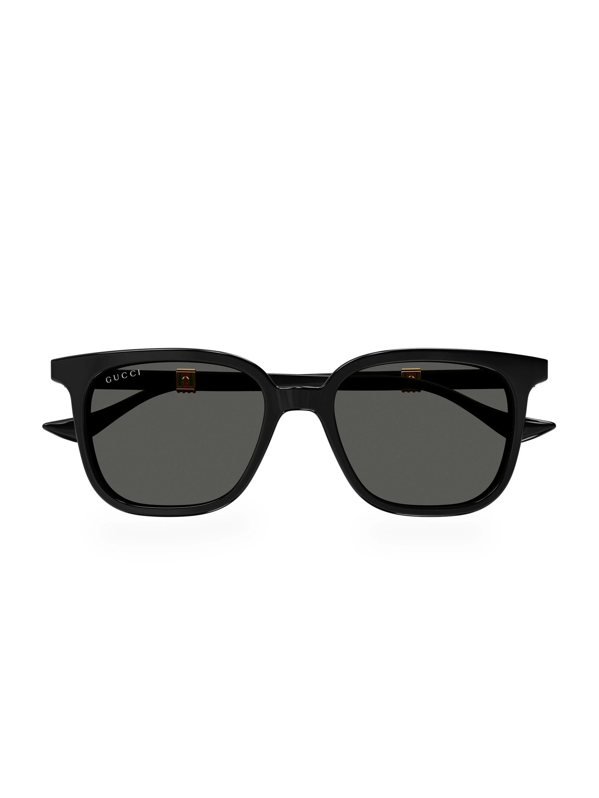 Men's Running Web Square Sunglasses - Black Dark Grey - 1