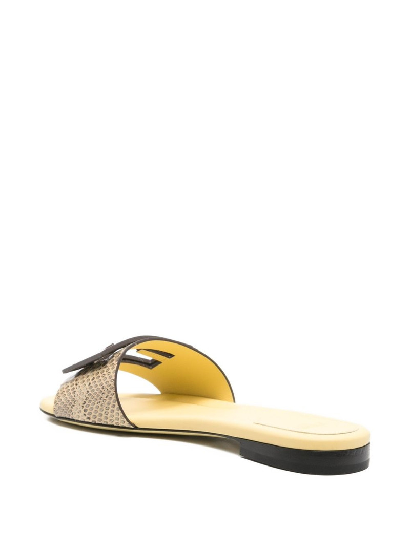 snakeskin leather sandals 3
