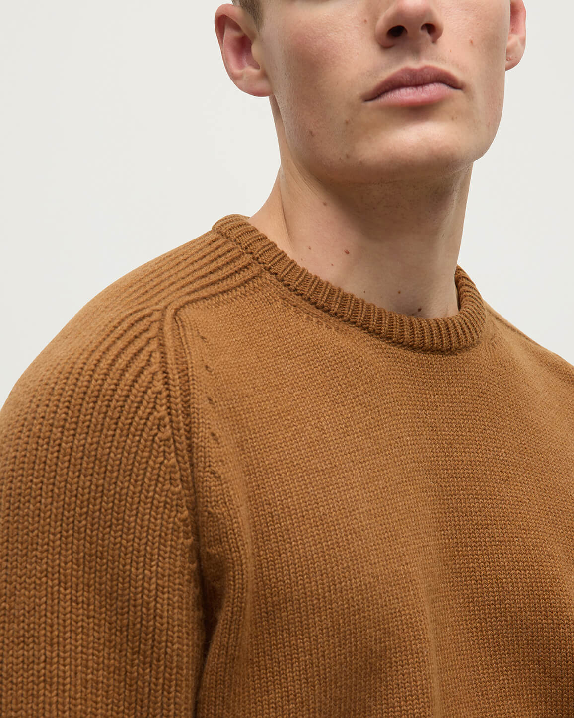 Ribbed Camel Cashmere Jumper - 5