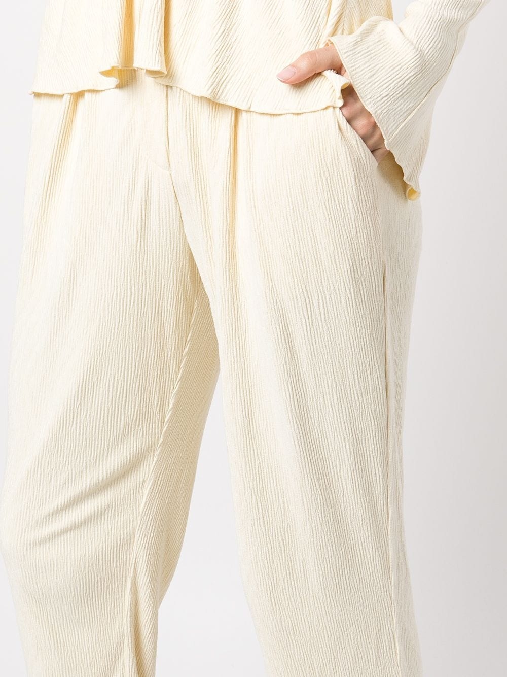 plissÃ© straight-leg trousers - 5