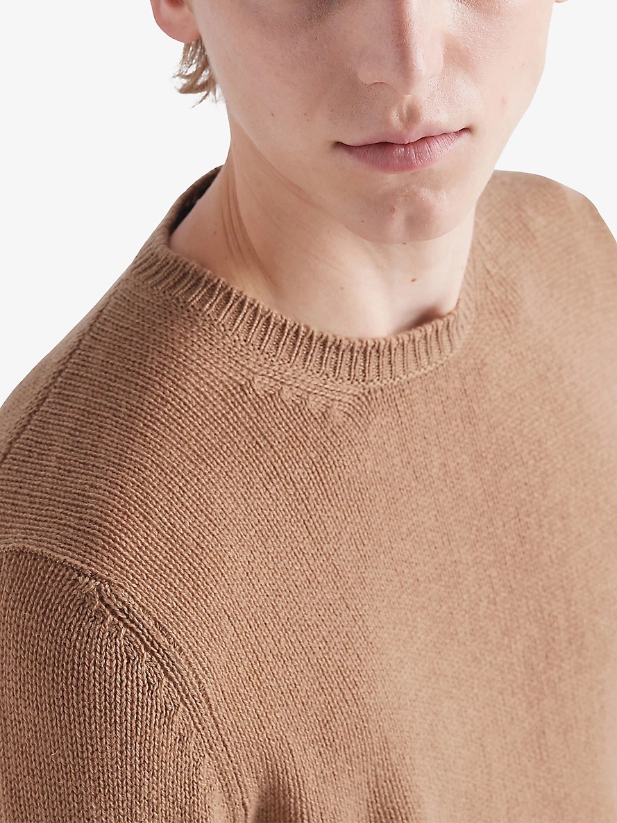 Crewneck regular-fit cashmere jumper - 3