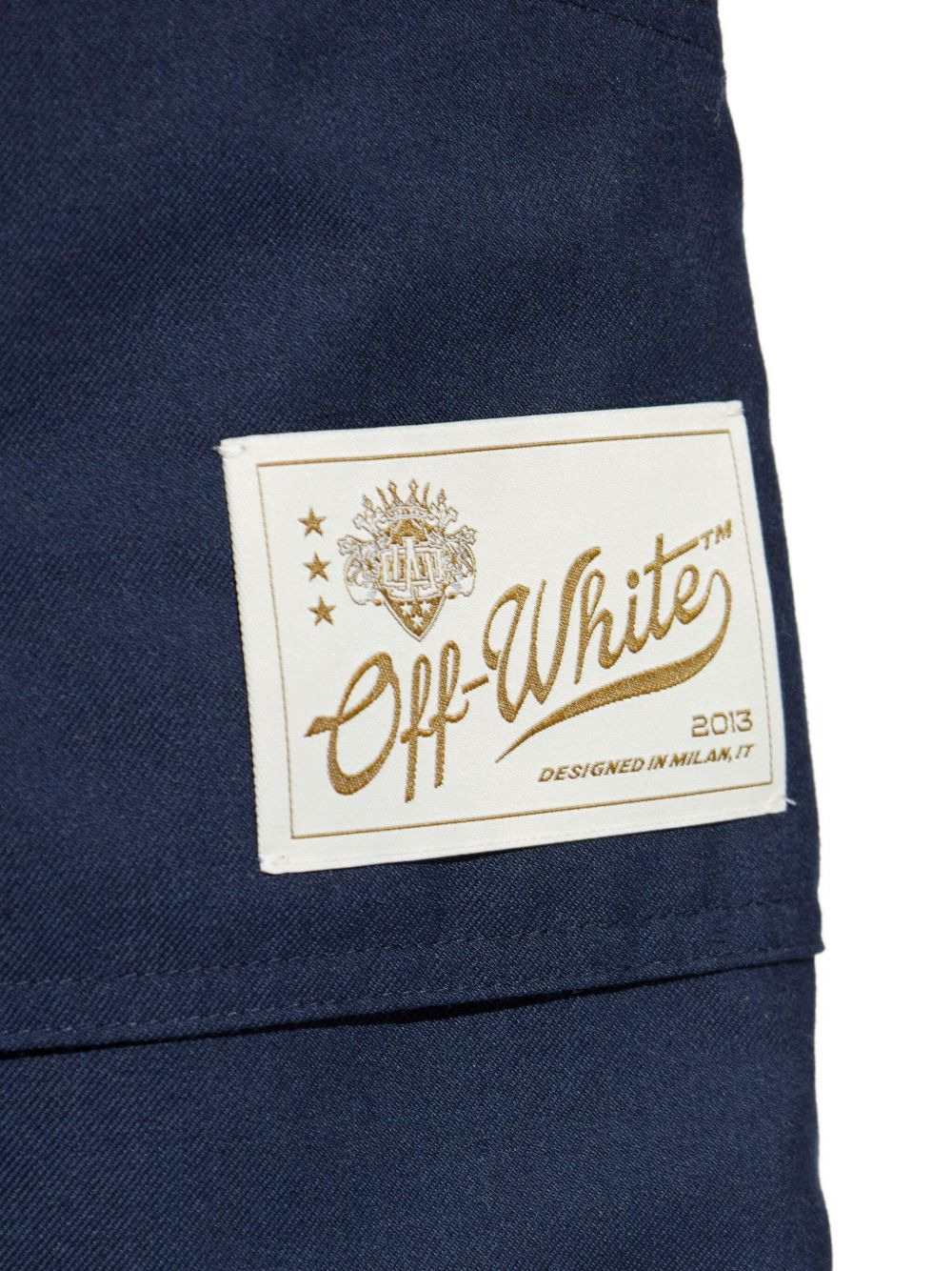 patch-pocket wide-leg trousers - 5