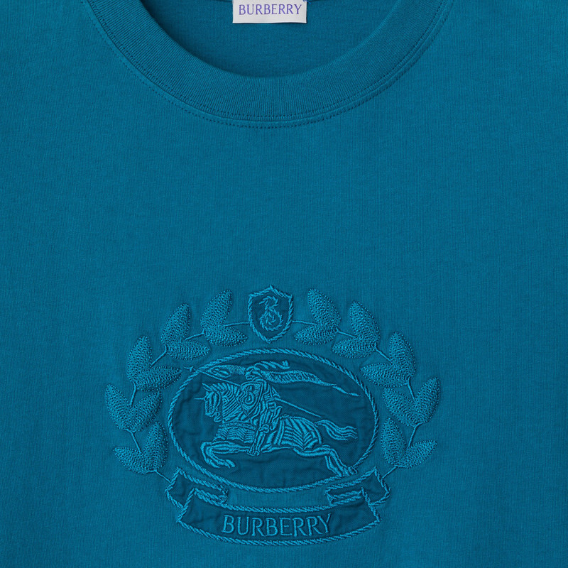 Oak Leaf Crest Cotton T-shirt 6