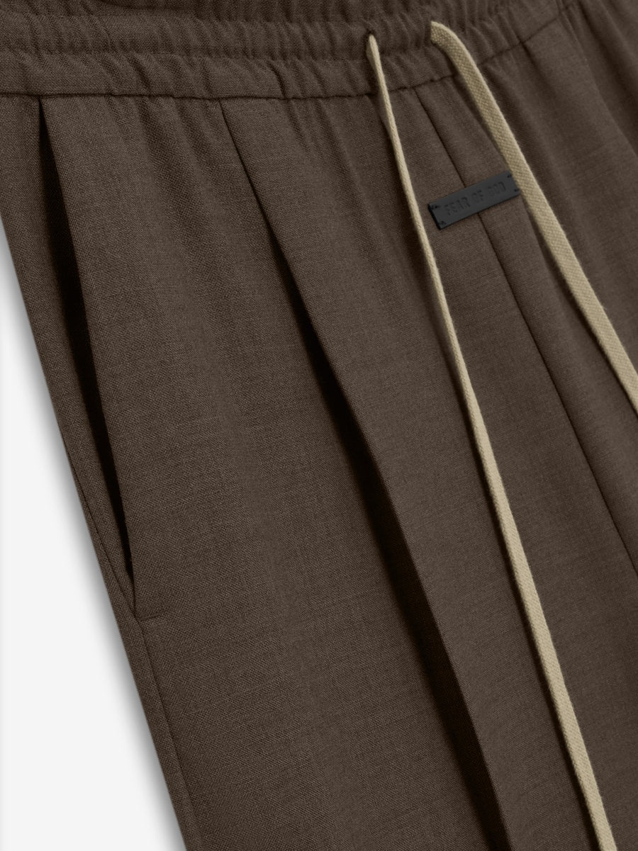 Wool Canvas Wide Leg Pant - 3