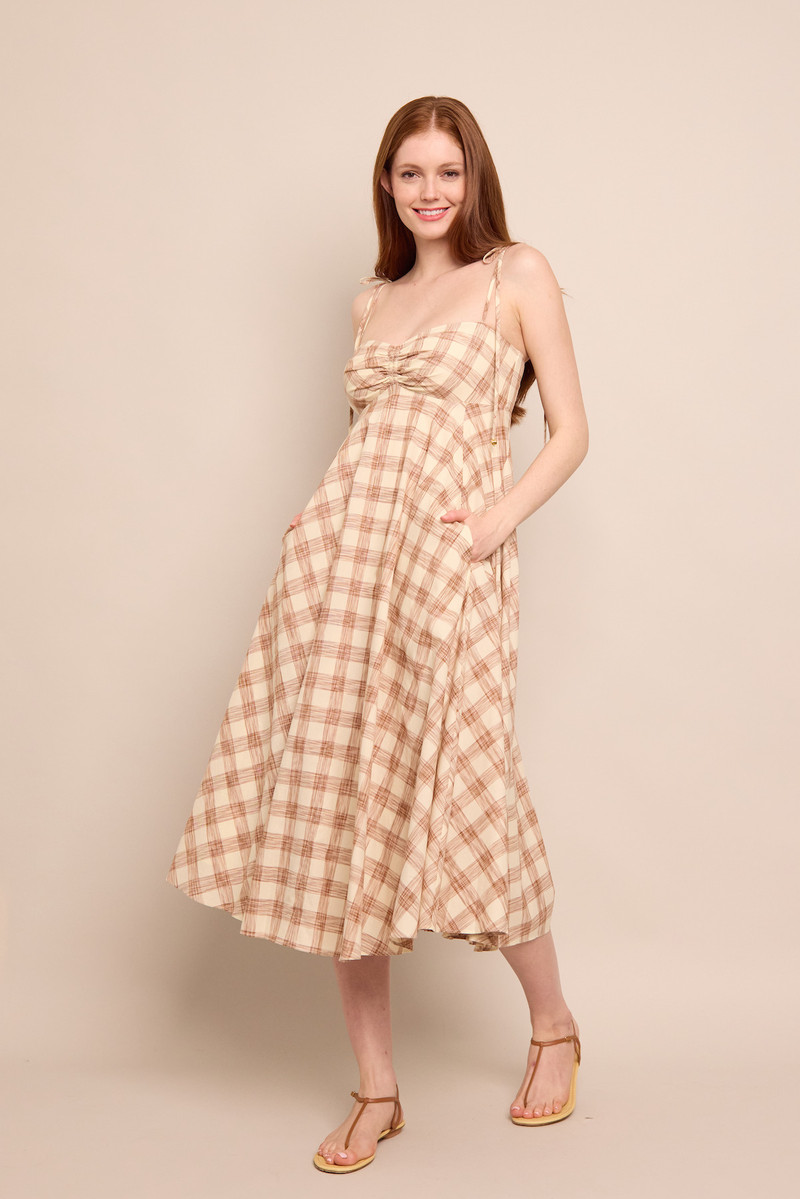 Cara Cara Sunray Dress
Plaid Romance, Sunlit Swirl outlook