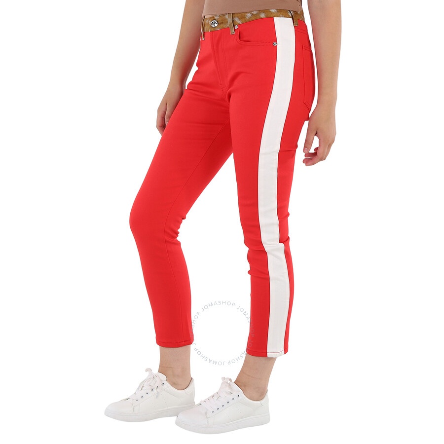 Burberry Runway Fawn Print Two-tone Slim Fit Pants - 4