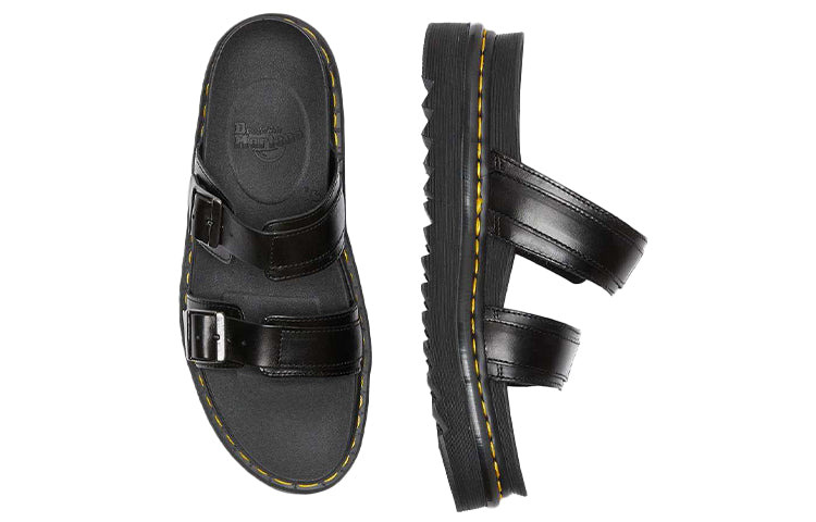 Dr. Martens Myles Brando Leather Sandals Black 23523001 - 3